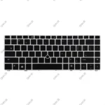 کیبرد لپ تاپ اچ پی EliteBook Folio 9470M مشکی-با موس و بک لایت-با فریم نقره ای - Image 2