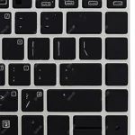 کیبرد لپ تاپ اچ پی EliteBook Folio 9470M مشکی-با موس و بک لایت-با فریم نقره ای - Image 5