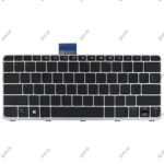 کیبرد لپ تاپ اچ پی EliteBook Folio 1030 G1 مشکی-اینتر کوچک-با بک لایت-با فریم نقره ای - Image 2