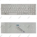 کیبرد لپ تاپ ایسر Aspire V3-571_E1-570_E1-572_5755 سفید-اینتر کوچک بدون فریم
