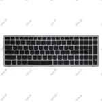 کیبرد لپ تاپ لنوو IdeaPad Z510 مشکی-با فریم نقره ای - Image 2