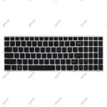 کیبرد لپ تاپ لنوو IdeaPad G50-70 مشکی-بدون بک لایت-با فریم نقره ای - Image 2