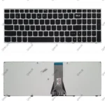 کیبرد لپ تاپ لنوو IdeaPad G50-70 مشکی-بدون بک لایت-با فریم نقره ای