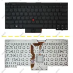 کیبرد لپ تاپ لنوو ThinkPad T430 مشکی-باموس و فریم به همراه کلید پاور