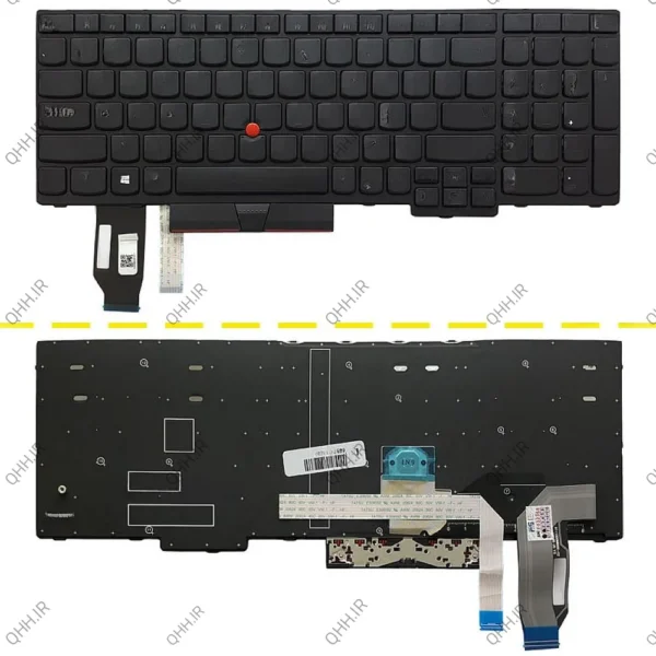 کیبرد لپ تاپ لنوو Thinkpad E580 مشکی-با موس-با فریم