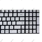 کیبرد لپ تاپ ایسوس N551-N552 نقره ای-اینترکوچک با بک لایت-بدون فریم - Image 4