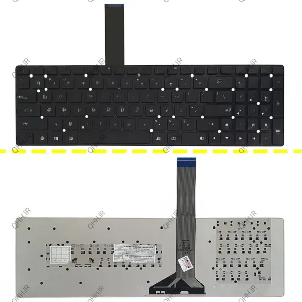 کیبرد لپ تاپ ایسوس K55V مشکی-اینترکوچک بدون فریم