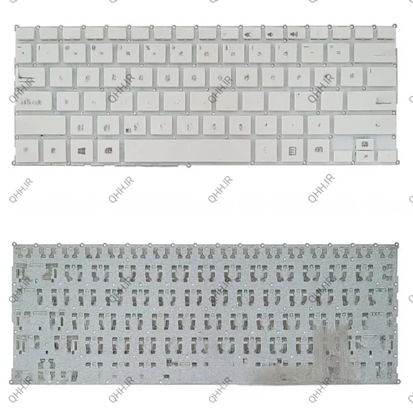 کیبرد لپ تاپ ایسوس S200-X200 سفید-اینترکوچک بدون فریم