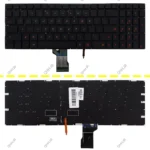 کیبرد لپ تاپ ایسوس ROG G502 مشکی-اینترکوچک-بابک لایت با فونت نارنجی