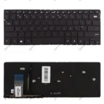 کیبرد لپ تاپ ایسوس ZenBook UX330 مشکی-اینترکوچک-بابک لایت-بدون فریم با کلید پاور