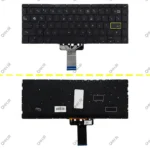 کیبرد لپ تاپ ایسوس VivoBook S433 مشکی-اینترکوچک-بابک لایت-بدون فریم با کلید پاور