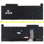 کیبرد لپ تاپ ایسوس ROG Strix G731 مشکی-اینترکوچک-بابک لایت-بدون فریم با کلید پاور