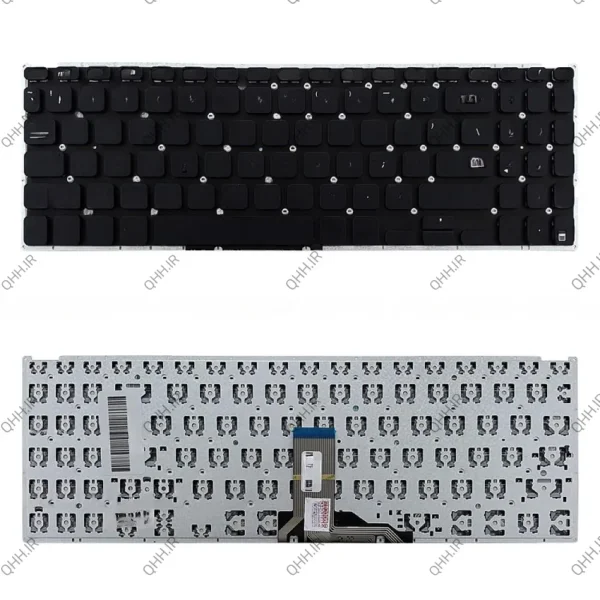 کیبرد لپ تاپ ایسوس VivoBook X509 مشکی-اینترکوچک بدون فریم به همراه کلید پاور