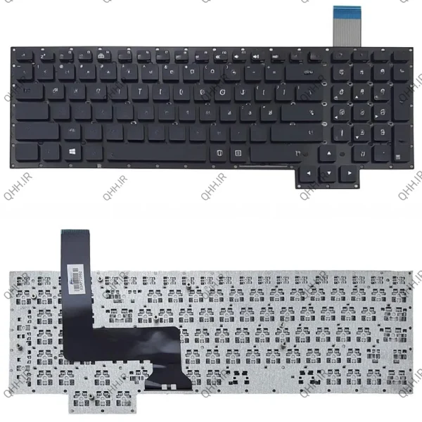 کیبرد لپ تاپ ایسوس ROG G750J مشکی بدون فریم