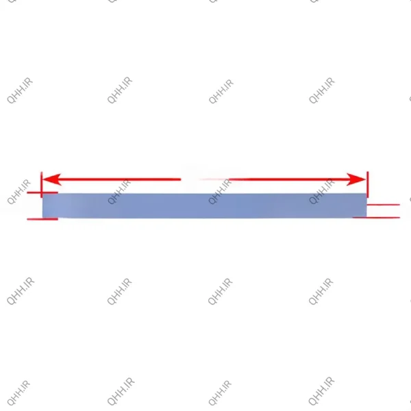 پد سیلیکون 20cm x 1.5cm x 0.5mm نازک-آبی