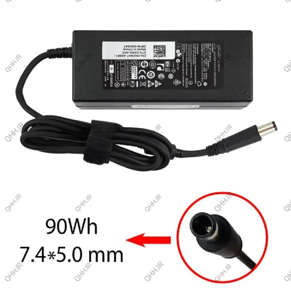 آداپتور لپ تاپ دل 19.5V 4.62A Gimo Plus مستطیلی