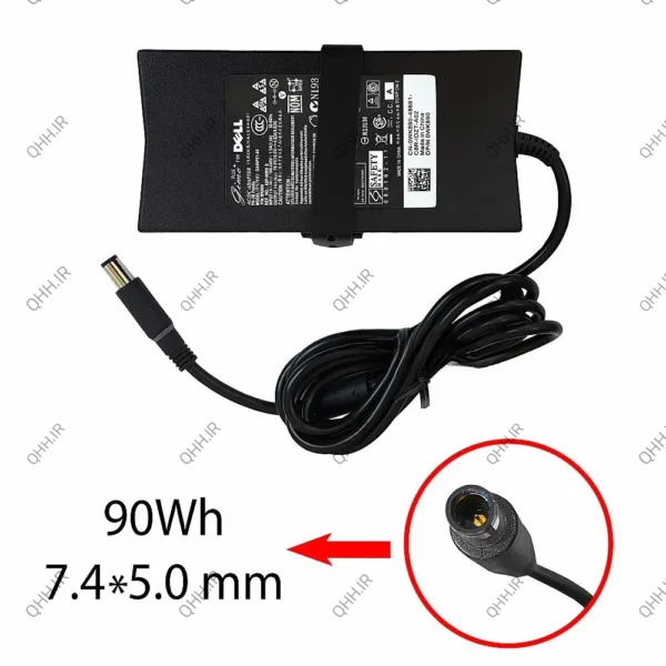 آداپتور لپ تاپ دل 19.5V 4.62A Slim Gimo Plus