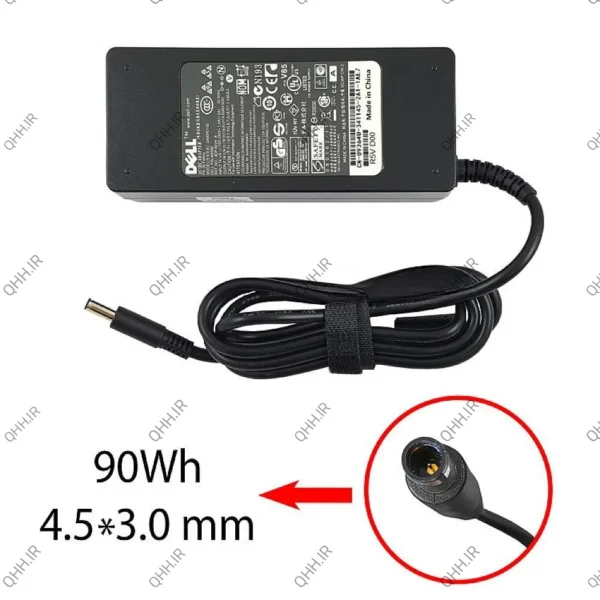 آداپتور لپ تاپ دل 19.5V 4.62A سرریز سوزن دار