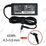 آداپتور لپ تاپ اچ پی 19.5V 3.3A Gimo Plus سرفیش آبی