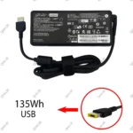 آداپتور لپ تاپ لنوو 20V 6.76A Gimo Plus سر یو اس بی