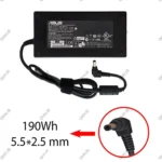 آداپتور لپ تاپ ایسوس 19V 9.5A Gimo Plus سرنرمال کابل سه تایی