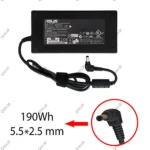 آداپتور لپ تاپ ایسوس 19V 9.5A Gimo Plus سرنرمال کابل سه تایی