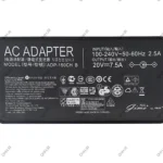 آداپتور لپ تاپ ایسوس 20V 7.5A Gimo Plus سوزن دار 6*3.7mm - Image 4