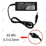 آداپتور لپ تاپ توشیبا 19V 3.42A Gimo Plus کابل دو تایی