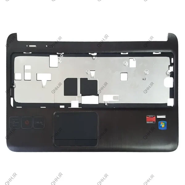 قاب کنار کیبرد لپ تاپ اچ پی Pavilion DV6-6000 قهوه ای-با فینگرپرینت به همراه تاچ پد خط و خش دار
