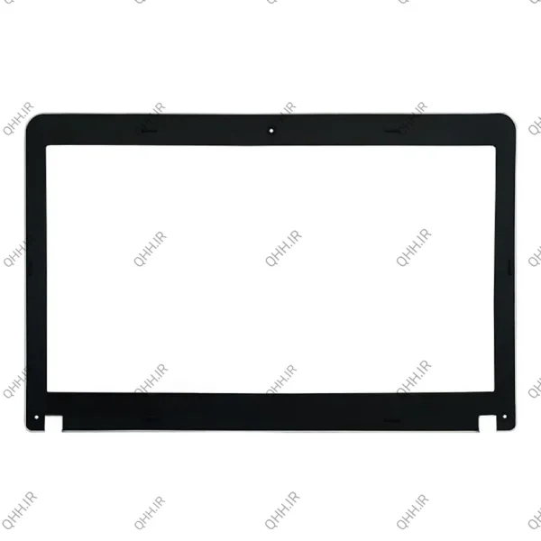 قاب جلو ال سی دی لپ تاپ لنوو Thinkpad Edge E531-E540 مشکی-نقره ای غیرتاچ چهار پیچ-بدون کاور لولا-ال ای دی نازک