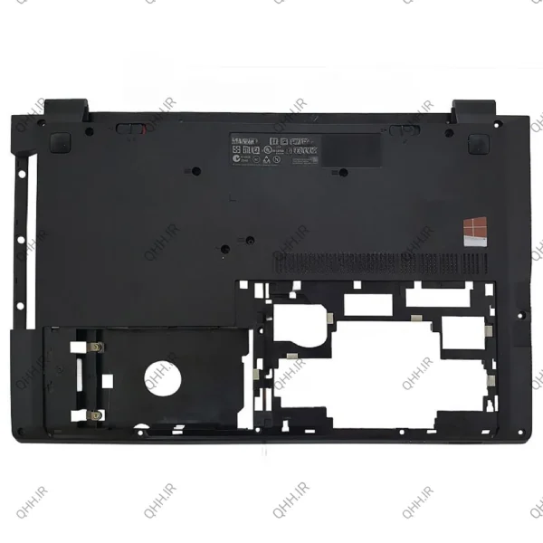 قاب کف لپ تاپ لنوو IdeaPad B50-30_B50-45 مشکی-بدون خروجی هوا-جای باتری شکسته