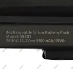 باتری لپ تاپ ایسر Aspire 3830-4830-5830 مشکی-داخلی - Image 3
