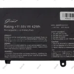 باتری لپ تاپ ایسوس VivoBook 14 X413-X421_B31N1911 Gimo Plus مشکی-داخلی-42 وات ساعت - Image 3