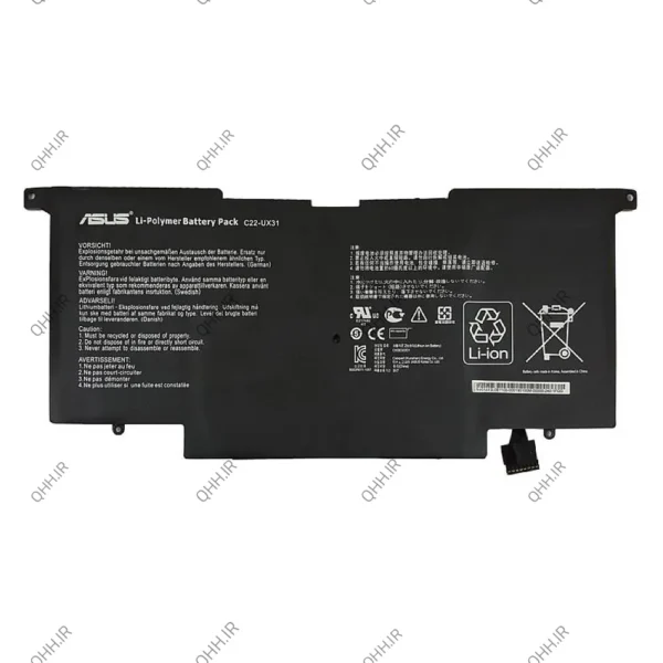 باتری لپ تاپ ایسوس ZenBook UX31 داخلی-50 وات ساعت