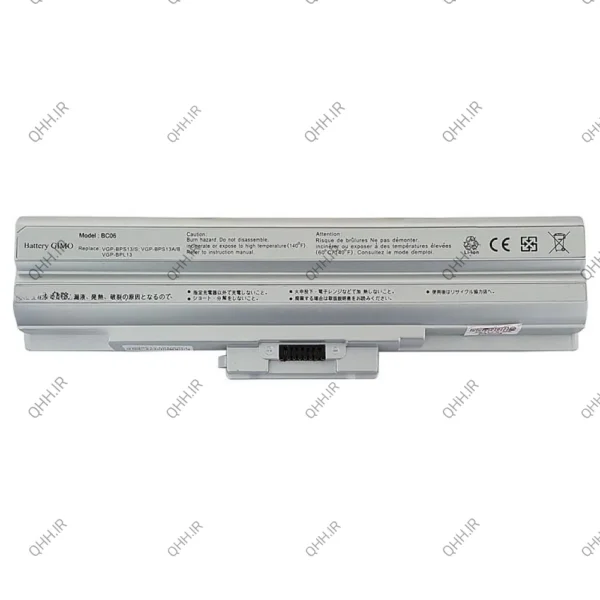 باتری لپ تاپ سونی BPS13 BPS21-6Cell نقره ای