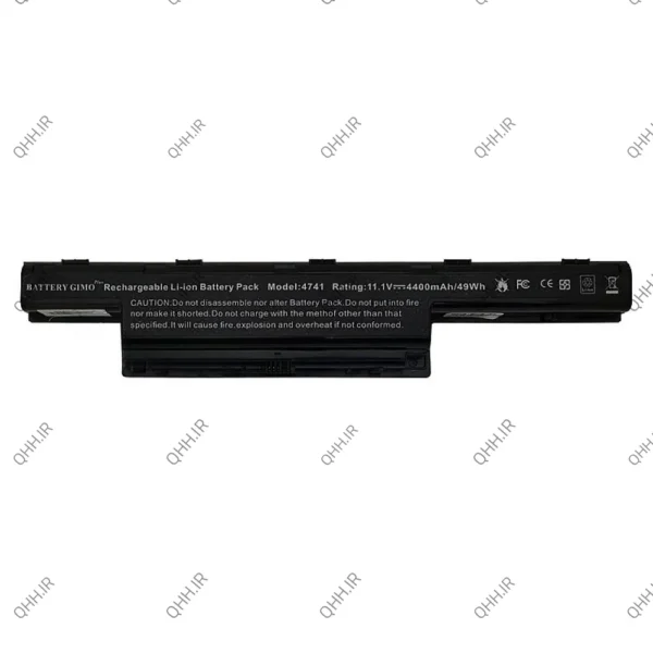 باتری لپ تاپ ایسر Aspire 4741-5741-5742_E1-571-6Cell Gimo Plus مشکی-49 وات ساعت