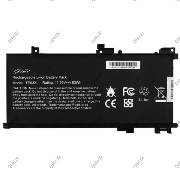 باتری لپ تاپ اچ پی Omen 15-AX_TE03XL Gimo Plus داخلی