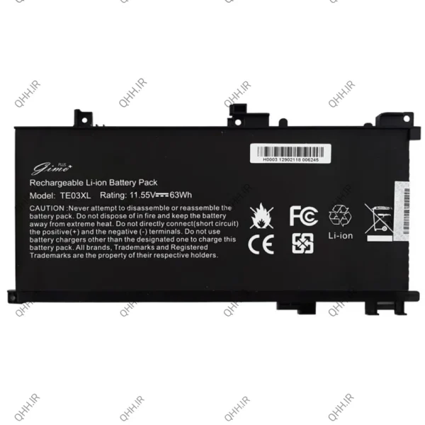 باتری لپ تاپ اچ پی Omen 15-AX_TE03XL Gimo Plus داخلی
