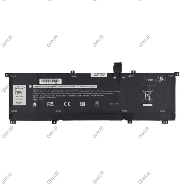 باتری لپ تاپ دل XPS 15 9575_8N0T7_Gimo Plus مشکی داخلی-75 وات ساعت