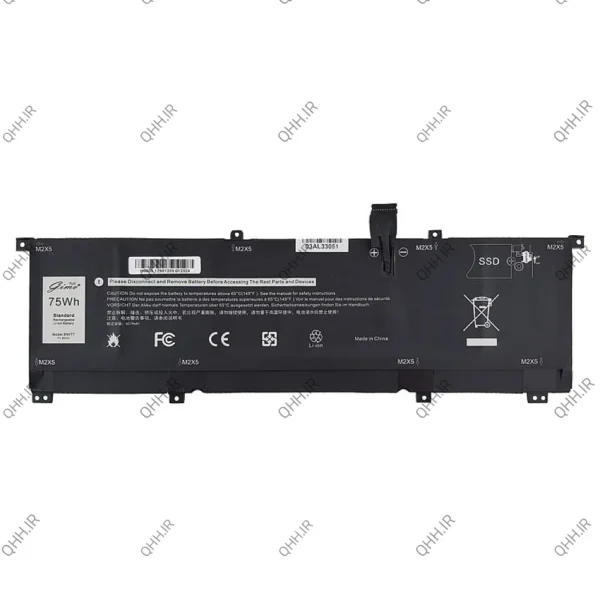 باتری لپ تاپ دل XPS 15 9575_8N0T7_Gimo Plus مشکی داخلی-75 وات ساعت