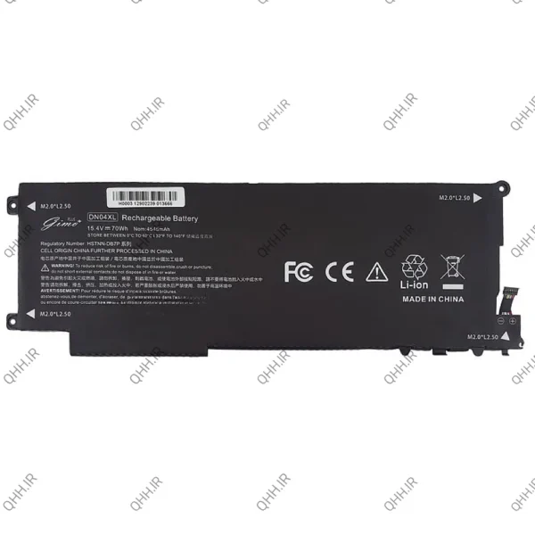 باتری لپ تاپ اچ پی ZBook X2 G4_DN04XL Gimo Plus مشکی داخلی-70 وات ساعت