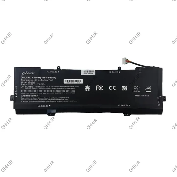 باتری لپ تاپ اچ پی Spectre X360 15-B_KB06XL_Gimo Plus مشکی داخلی-79.2 وات ساعت