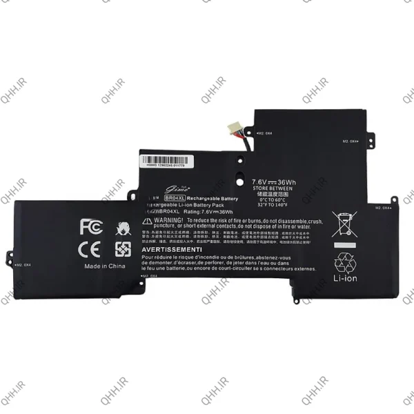 باتری لپ تاپ اچ پی EliteBook Folio 1020 G1_1030 G1_BR04XL Gimo Plus داخلی- 36 وات ساعت