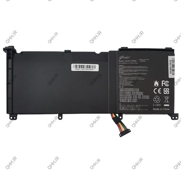 باتری لپ تاپ ایسوس ROG G501_ZenBook UX501_C41N1416 Gimo Plus مشکی-داخلی-57 وات ساعت