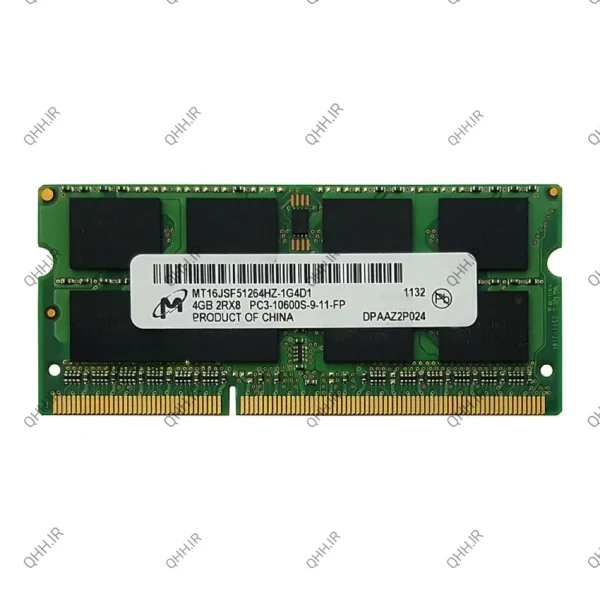 رم لپ تاپ 4 گیگ Micron Technology DDR3-1333-10600 MHZ 1.5V