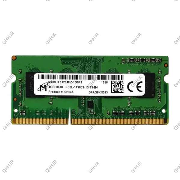 رم لپ تاپ 4 گیگ Micron Technology DDR3-PC3L-1866-14900 MHZ 1.35V
