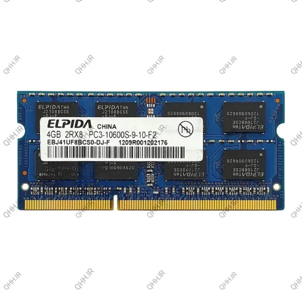 رم لپ تاپ 4 گیگ Elpida DDR3-1333-10600 MHZ 1.5V
