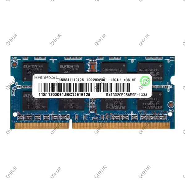 رم لپ تاپ 4 گیگ Ramaxel DDR3-1333-10600 MHZ 1.5V