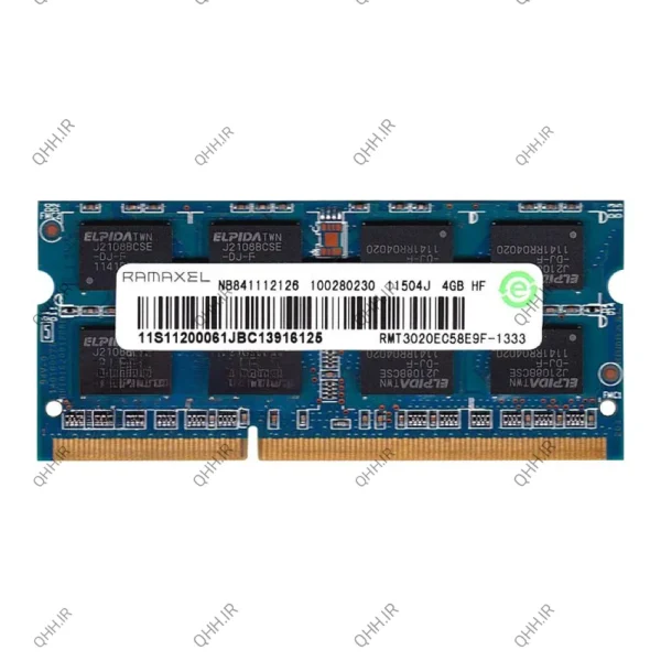 رم لپ تاپ 4 گیگ Ramaxel DDR3-1333-10600 MHZ 1.5V