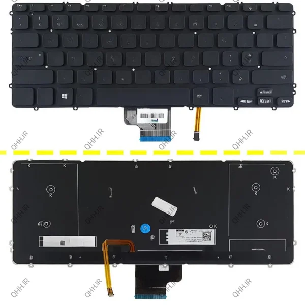 کیبرد لپ تاپ دل XPS 15 9530 مشکی-اینترکوچک-بابک لایت-بدون فریم